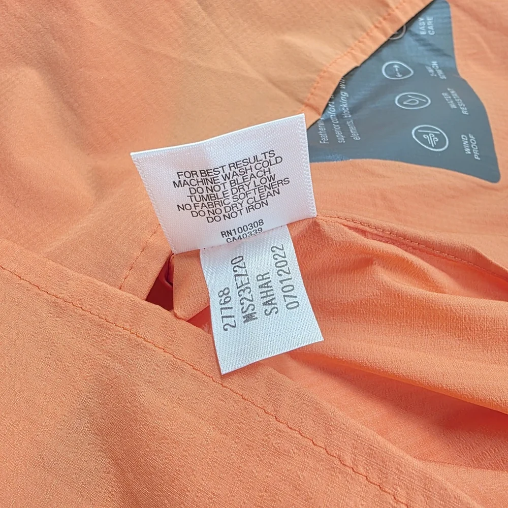Quiet Luxury NWT Peter Millar Hyperlight Gust Jacket Men’s M Orange Windproof - Picture 10 of 14